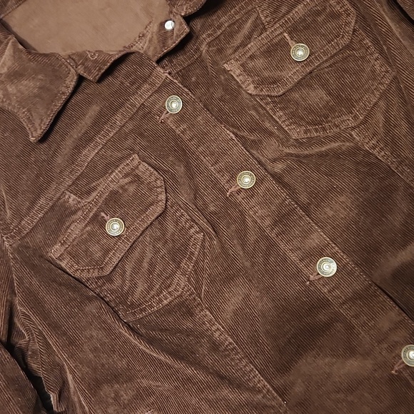 NWT vintage brown corduroy jacket 1X - Picture 2 of 3